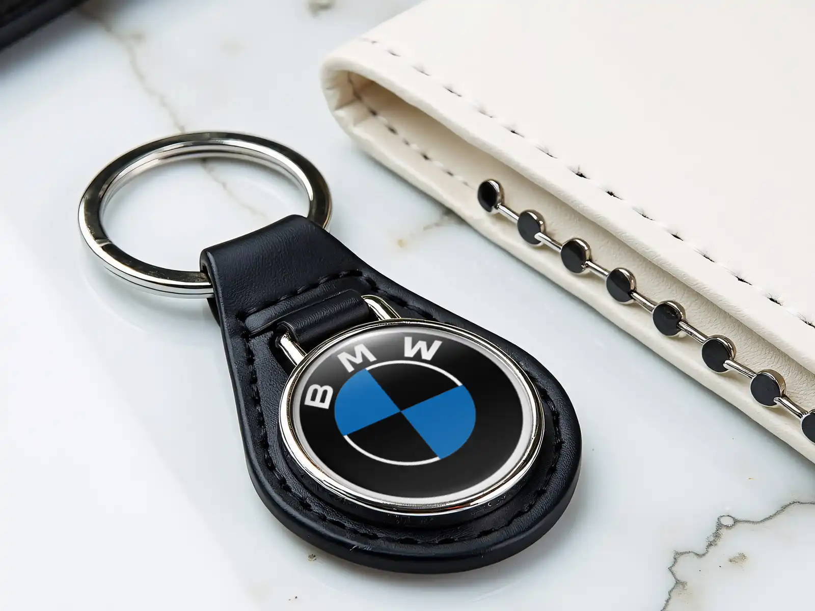 BMW Custom Leather Keychains High-End Style Drift Look